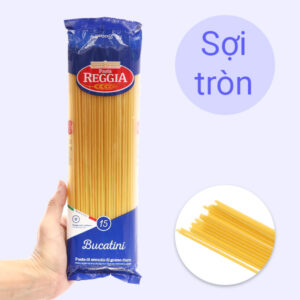 Mì ý Bucatini (mì ống) 15 - 500g/gói - PASTA REGGIA